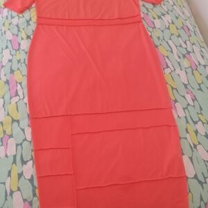 New Women's Maxi Orange Bodycom Dress 1X